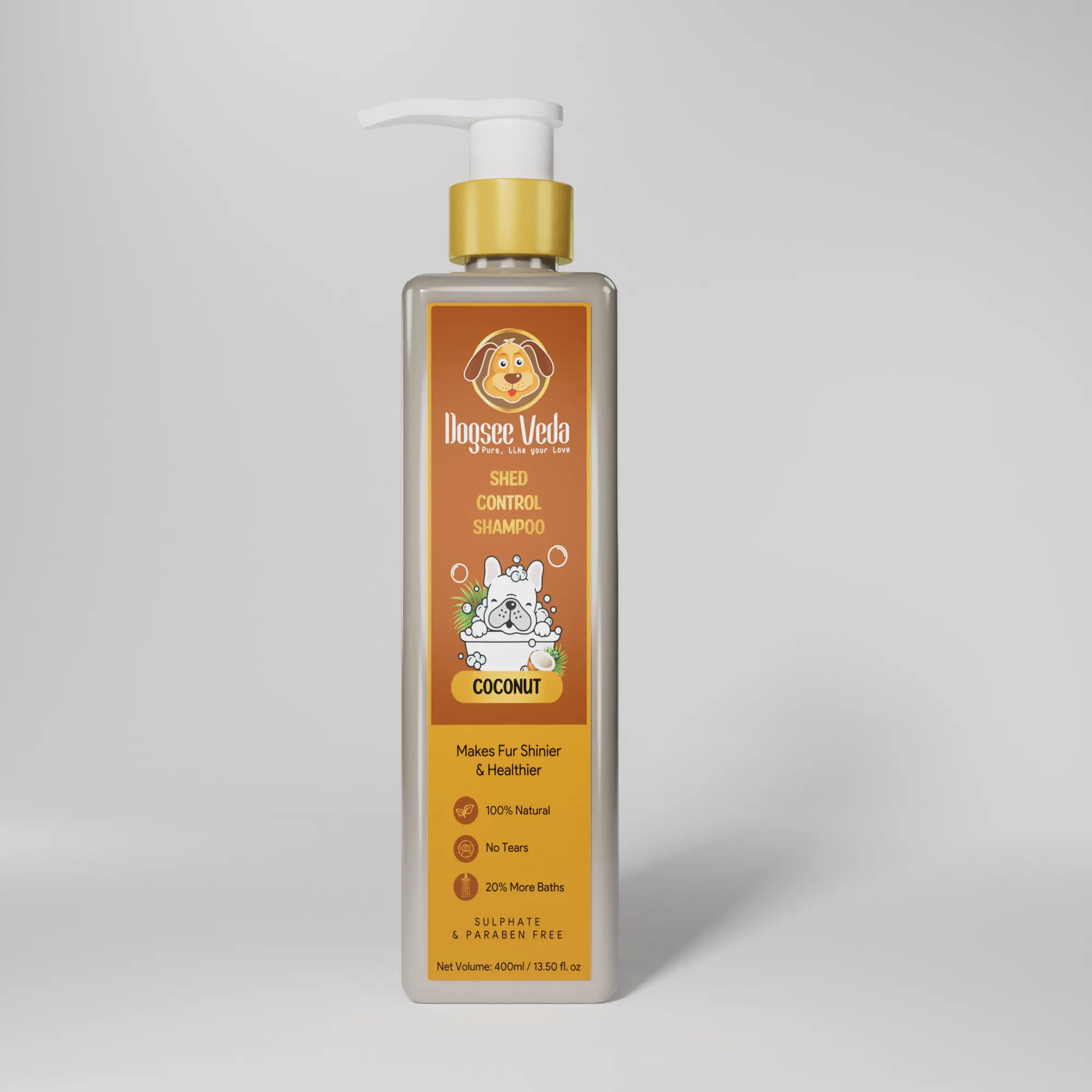 Dogsee Veda Coconut Dog Shampoo