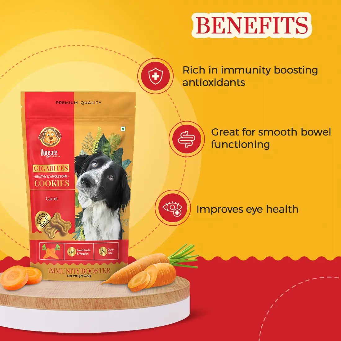 Benefits - Carrot Cookies for Dogs