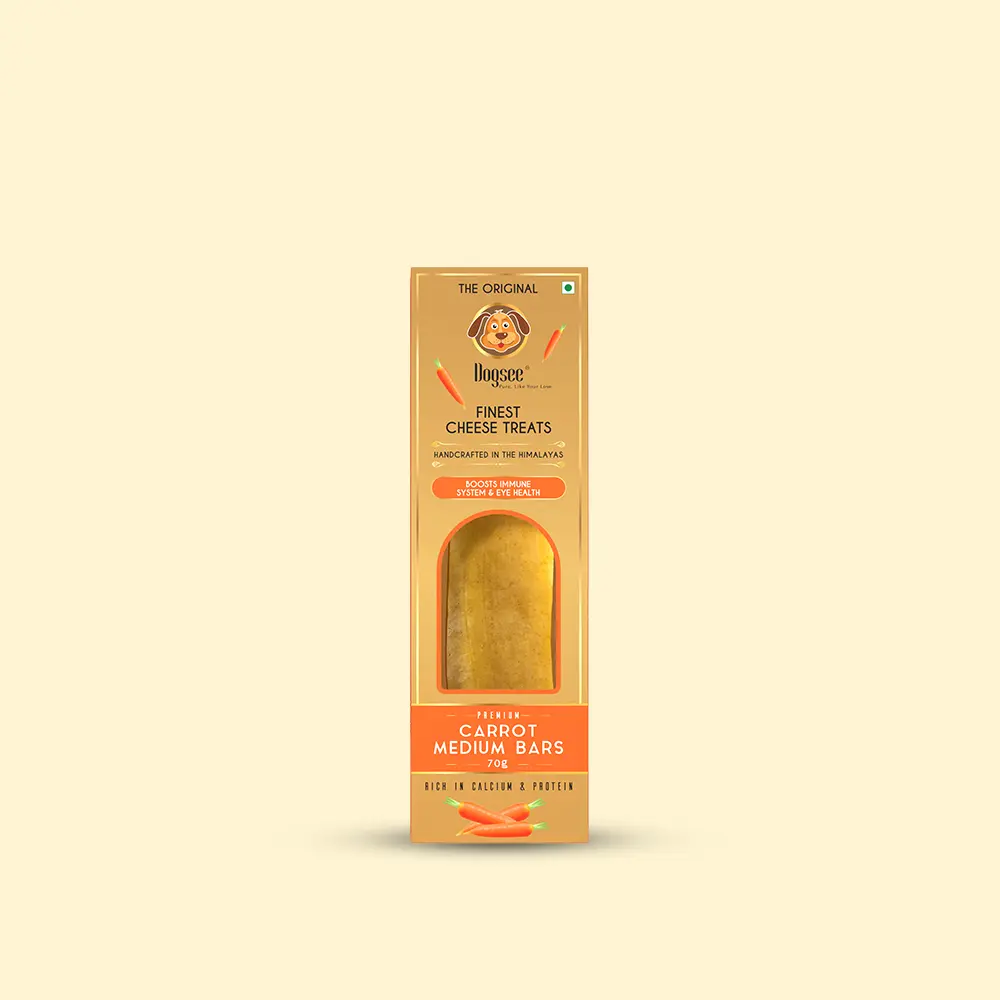 Carrot Medium Long-lasting Dental Chew for Medium Dogs