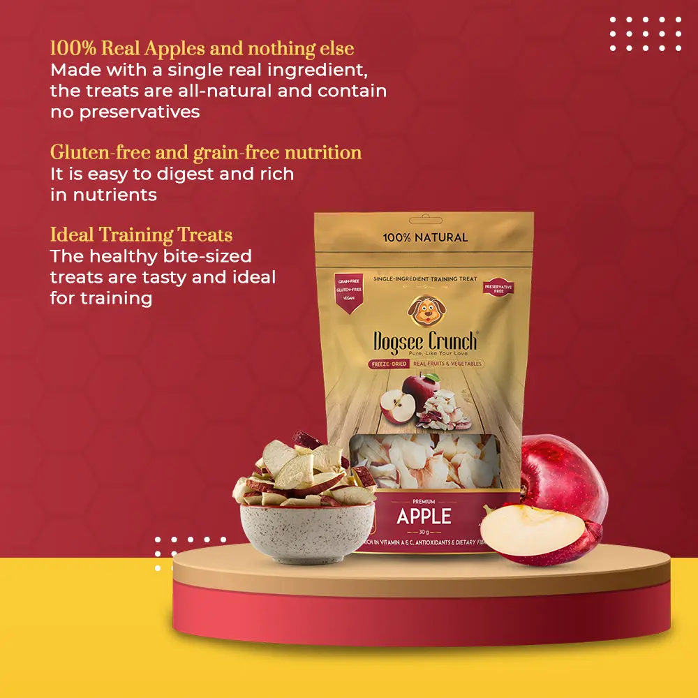 Nutritional Guide - Freeze-Dried Apple Dog Treats