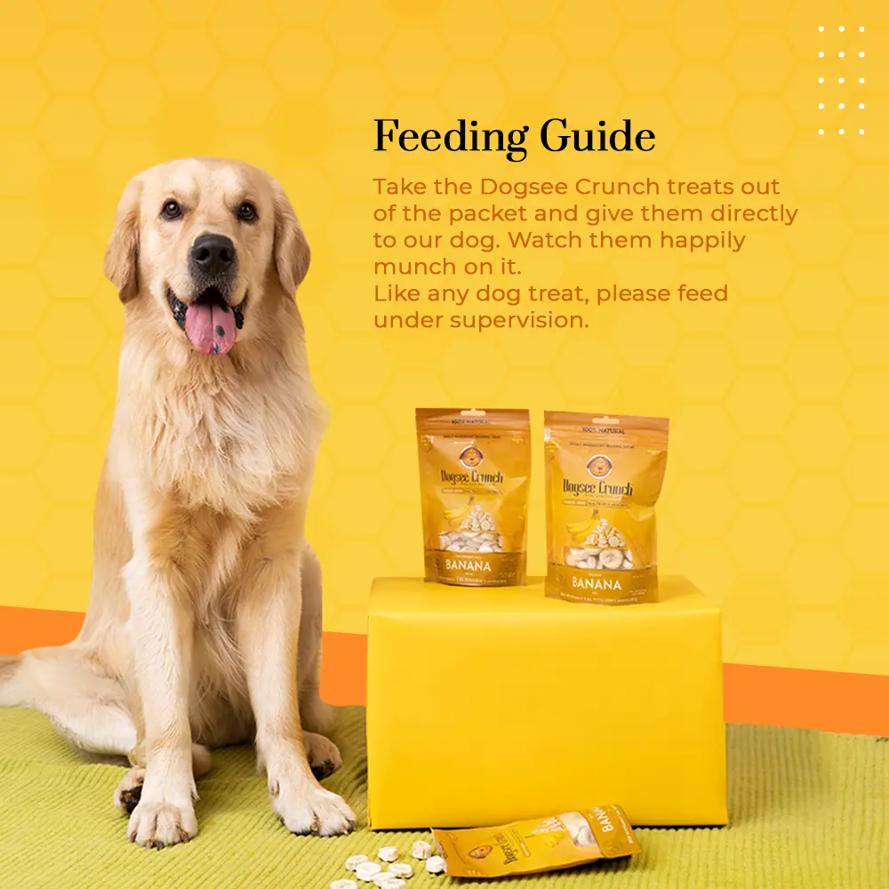 Feeding Guide - Freeze-Dried Banana Dog Treats