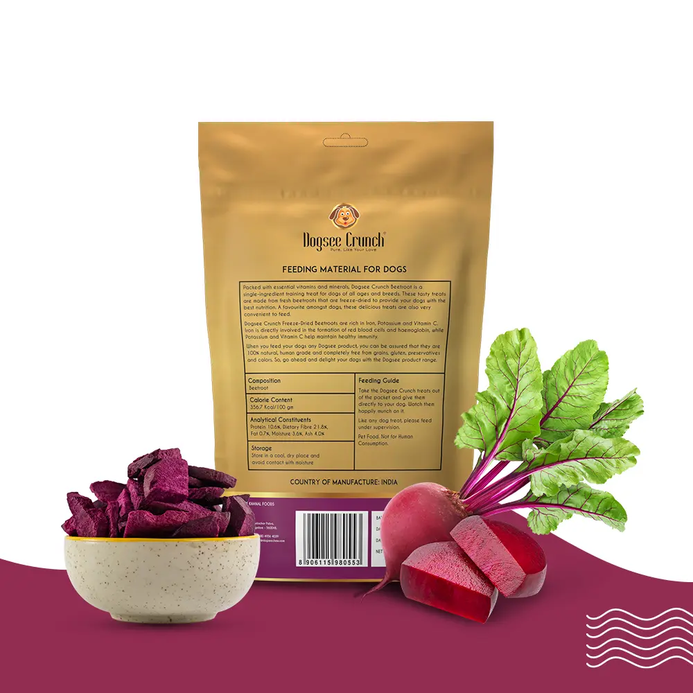 Product Specification - Freeze-Dried Beet Dog Treats