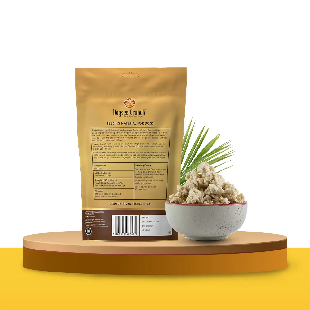 Product Specification - Fat-Separated Coconut Dog Treats