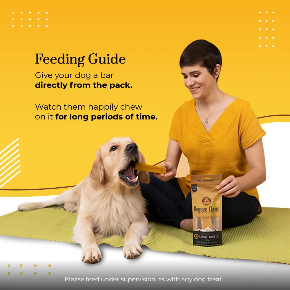 Feeding Guide - Long-lasting Singles Coconut Dental Chew for Medium Dogs