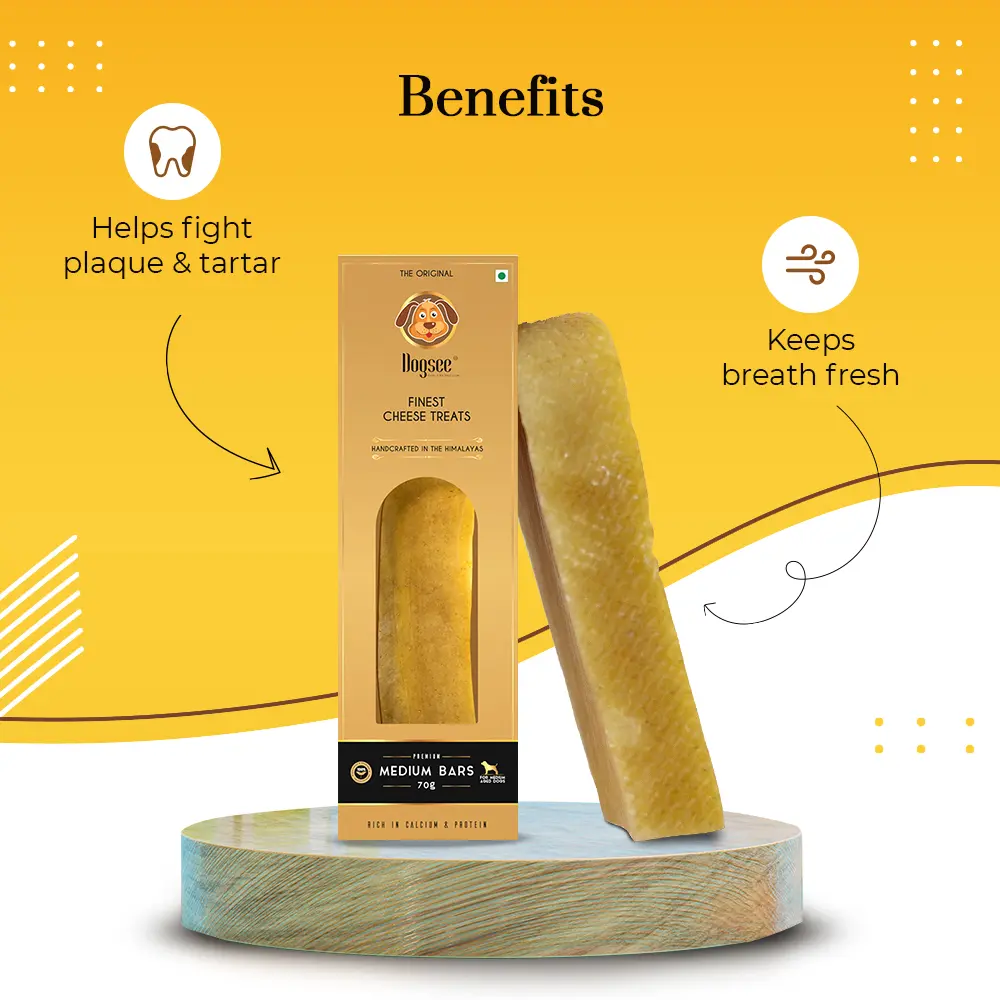 Benefits - Long-lasting Singles Dental Chew for Medium Dogs