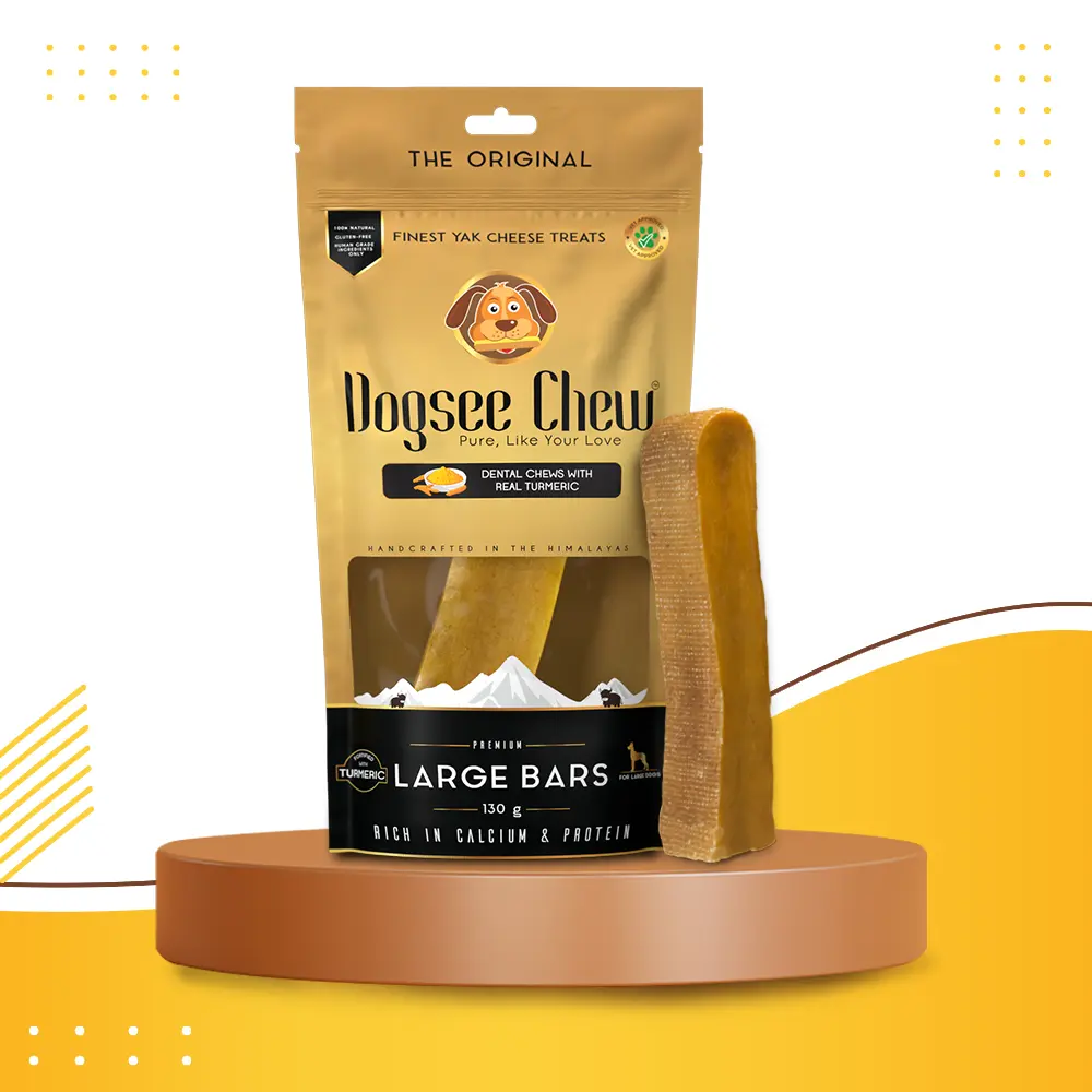 Long Lasting Turmeric Medium Dental Chews for Medium Dogs