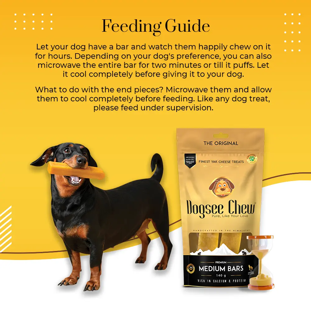 Feeding Guide - Long Lasting Dental Chews for Medium Dogs