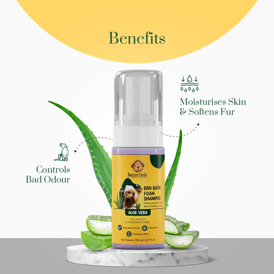 Benefits - Dry Bath Foam Shampoo