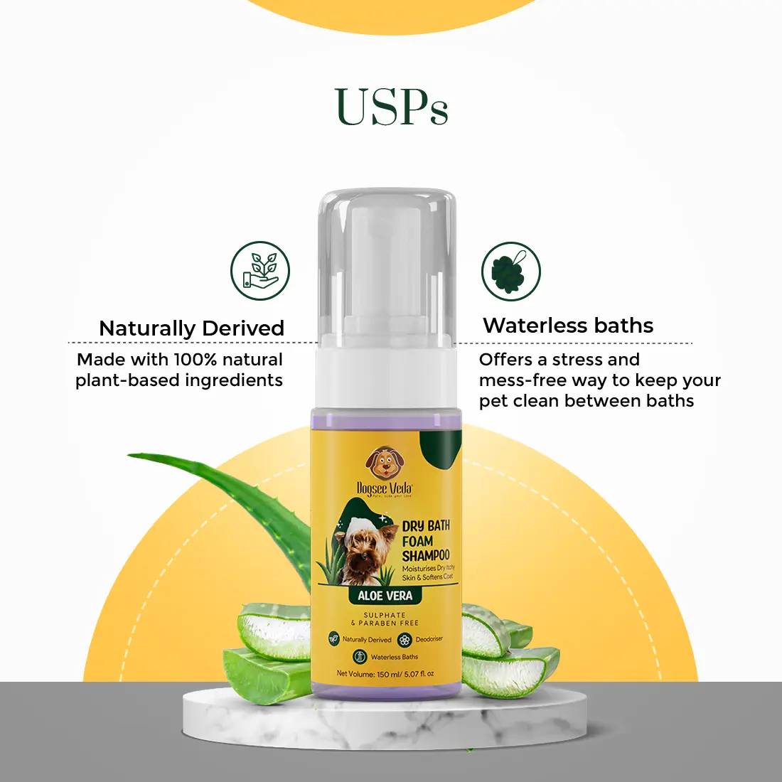 USPs - Dry Bath Foam Shampoo