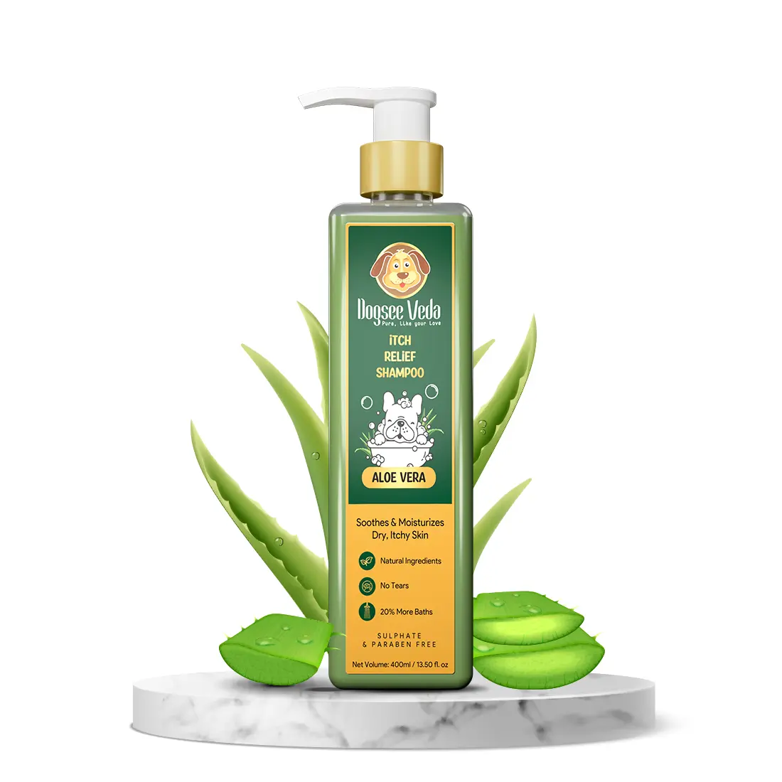 Dogsee Veda Aloe Vera: Itch Relief Dog Shampoo