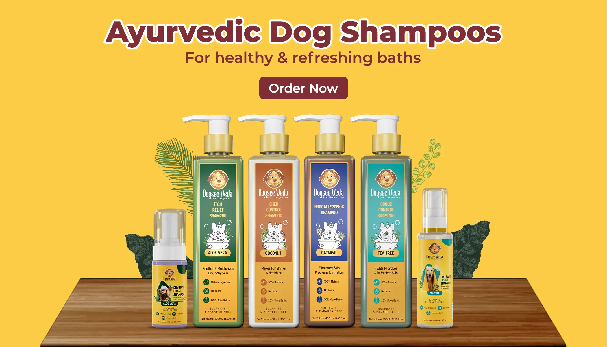 Dogsee Veda Ayurvedic Shampoos